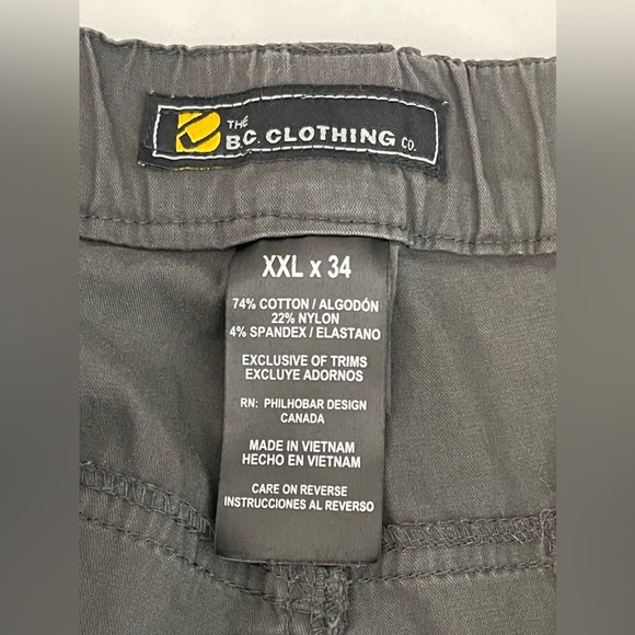 Cargo Convertible Work Construction Pants Size XXL Grey - Picture 5 of 14